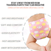 Waterproof Breathable Cotton Potty Training Pants for Babies (Set of 3)